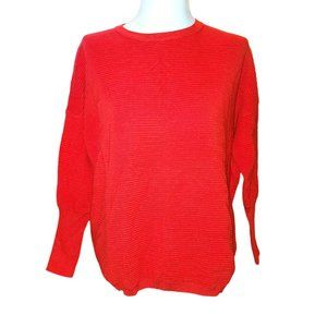 Red Ribbed Shirt Med to Heavyweight Boutique Brand Men's Small JJ3382